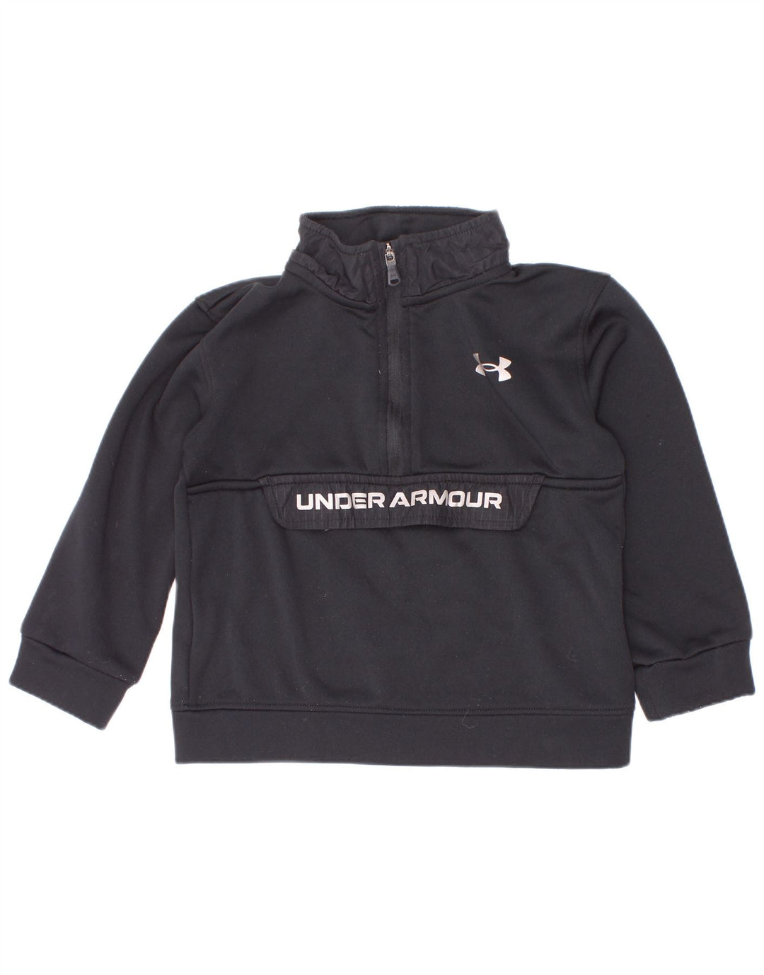 Толстовка с рисунком на молнии для мальчиков Under Armour, джемпер, черный на 2–3 года