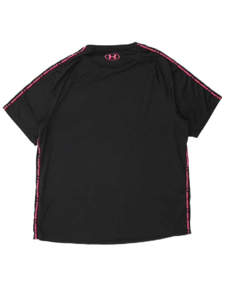 Мужская футболка с рисунком Under Armour, большой черный полиэстер