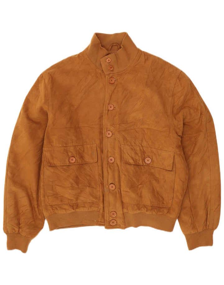 Мужская куртка-бомбер BRUGI UK 42 XL Коричневый полиэстер