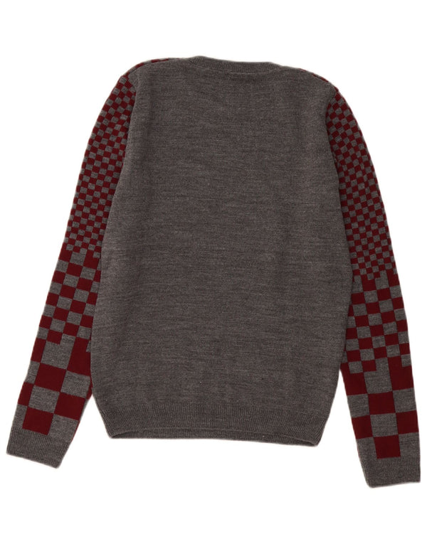 RENATO BALESTRA Джемпер с круглым вырезом для девочек, свитер 14-15 лет, 2XL, серый