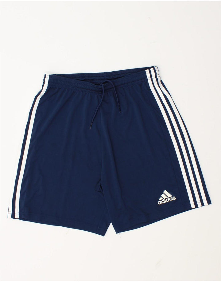 Мужские спортивные шорты Adidas Aeroready среднего размера, темно-синие, полиэстер