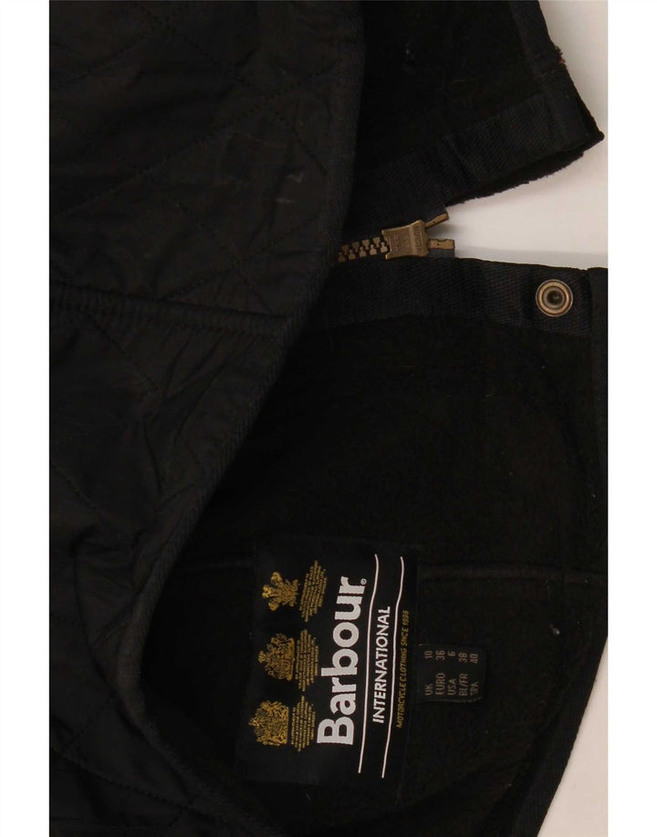 Женский стеганый жилет большого размера Barbour UK 10, маленький черный полиэстер