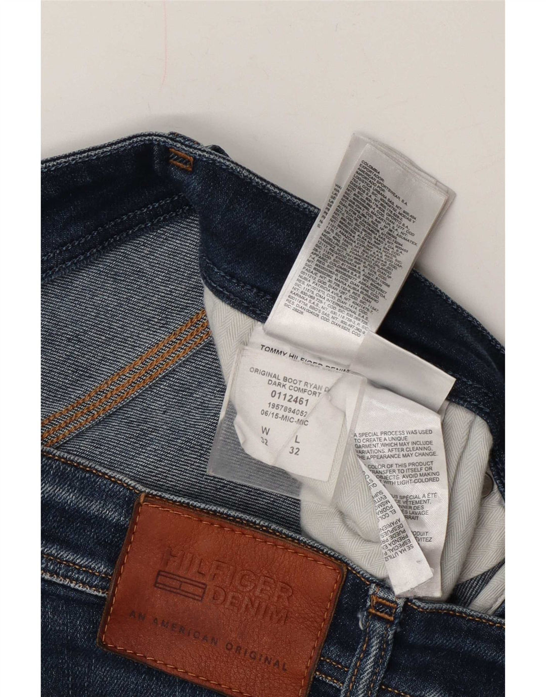 Мужские джинсы Bootcut Tommy Hilfiger W32 L32 синие, хлопок