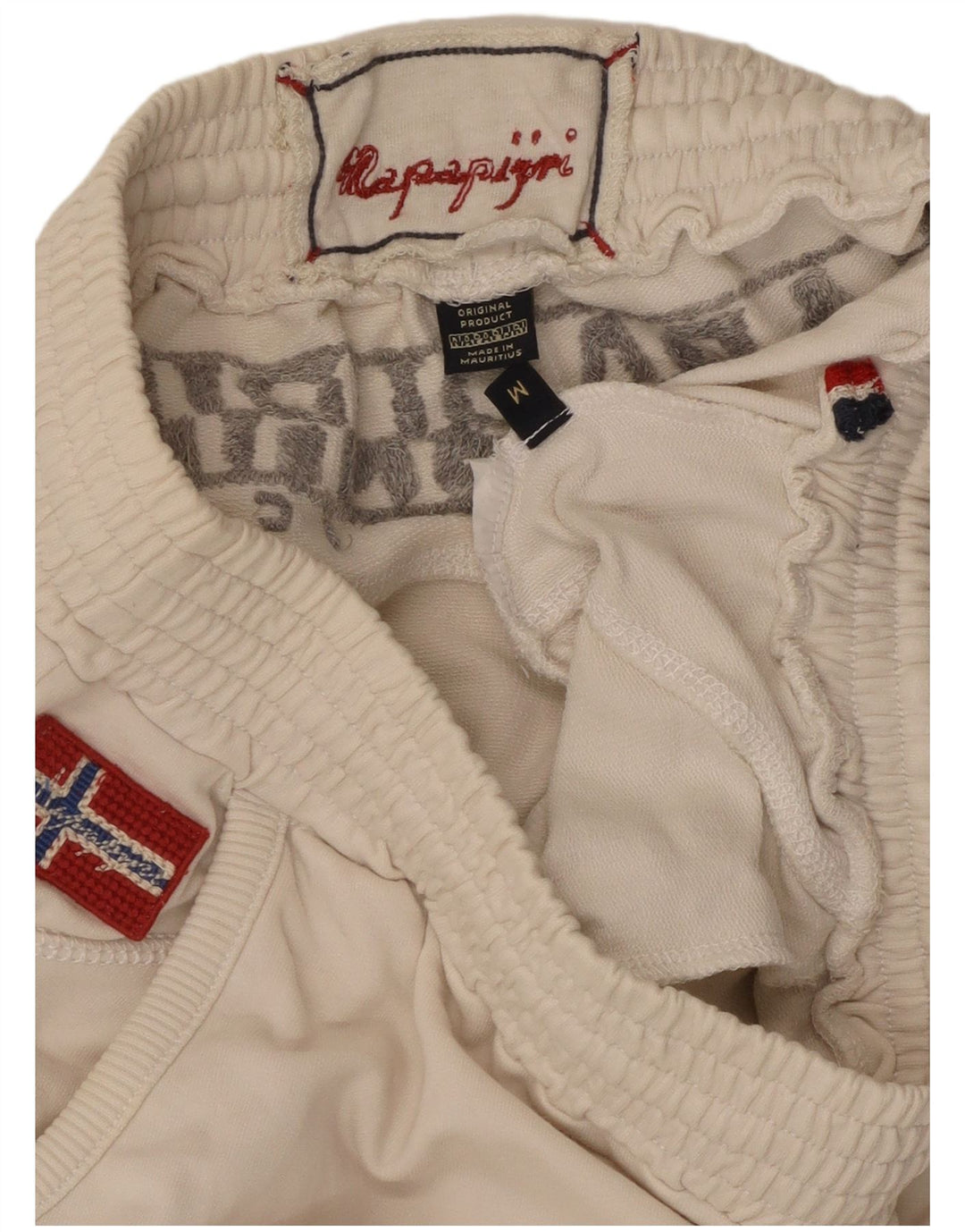 NAPAPIJRI Женские спортивные брюки с графическим рисунком Брюки для бега UK 12 Средний белый