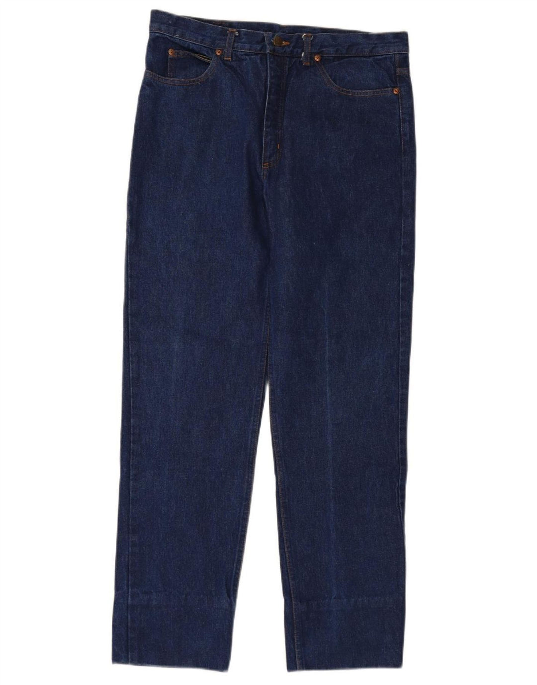 RIFLE Womens Straight Jeans W34 L31 Navy Blue Cotton