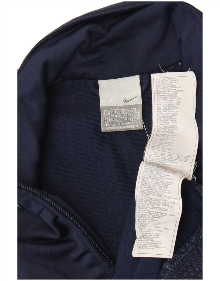 Мужская спортивная куртка Nike среднего размера, темно-синяя, полиэстер