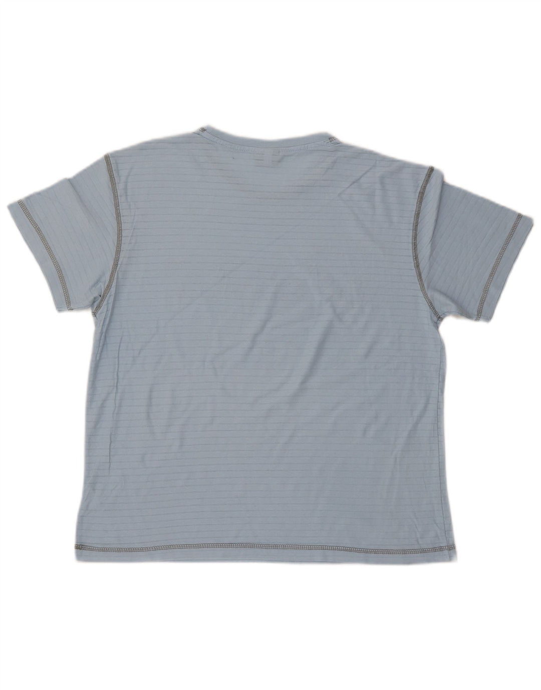 Женская футболка с рисунком ASICS Top UK 14, хлопковая средняя синяя полоска