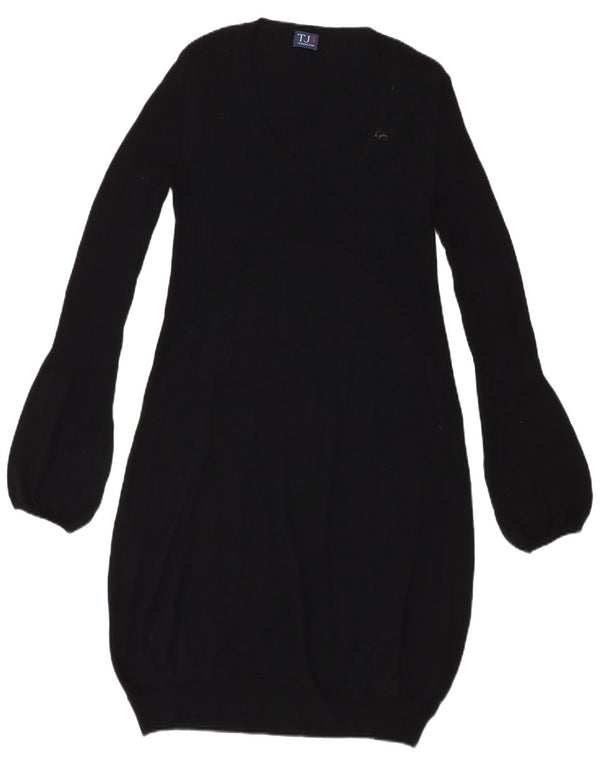 Женское платье Trussardi Bubble с длинным рукавом UK 14, большое черное, вискоза