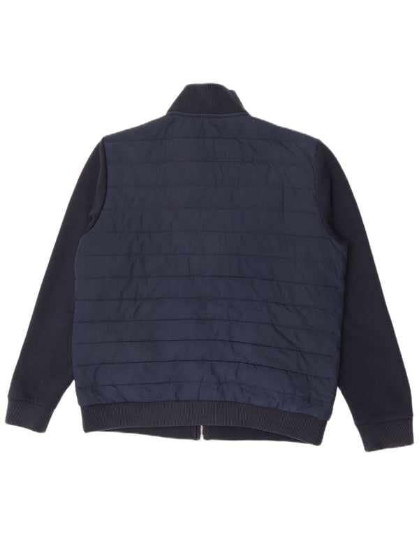 Мужская стеганая куртка Marks & Spencer UK 42 XL темно-синяя полиэстер