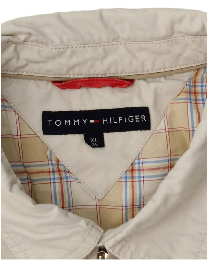 Мужской бомбер TOMMY HILFIGER UK 42 XL, белый хлопок