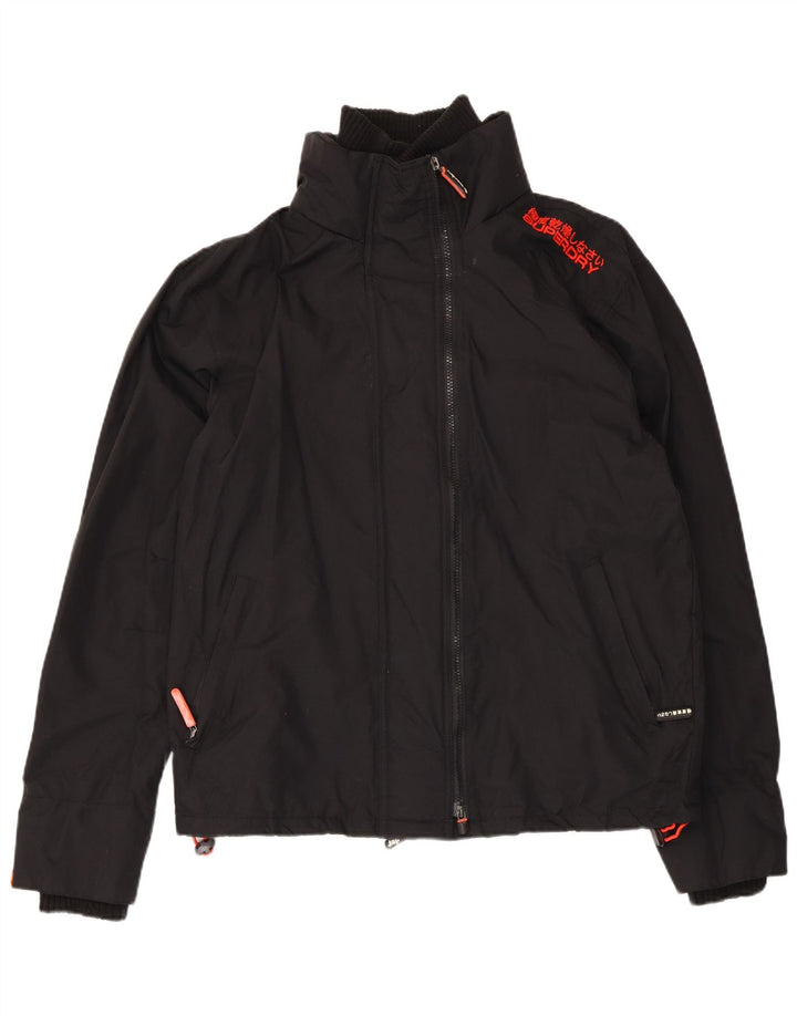 Женская ветровка Superdry UK 18 XL, черный нейлон
