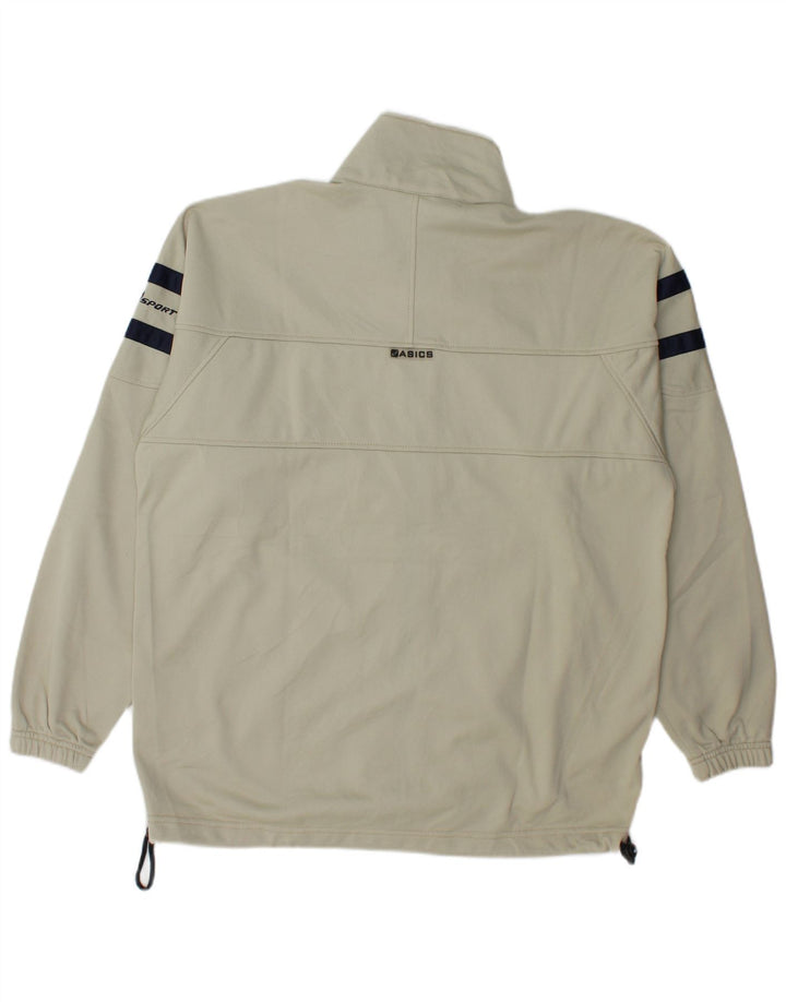 Мужской спортивный костюм Asics, верхняя куртка, средний бежевый, полиэстер с цветными блоками