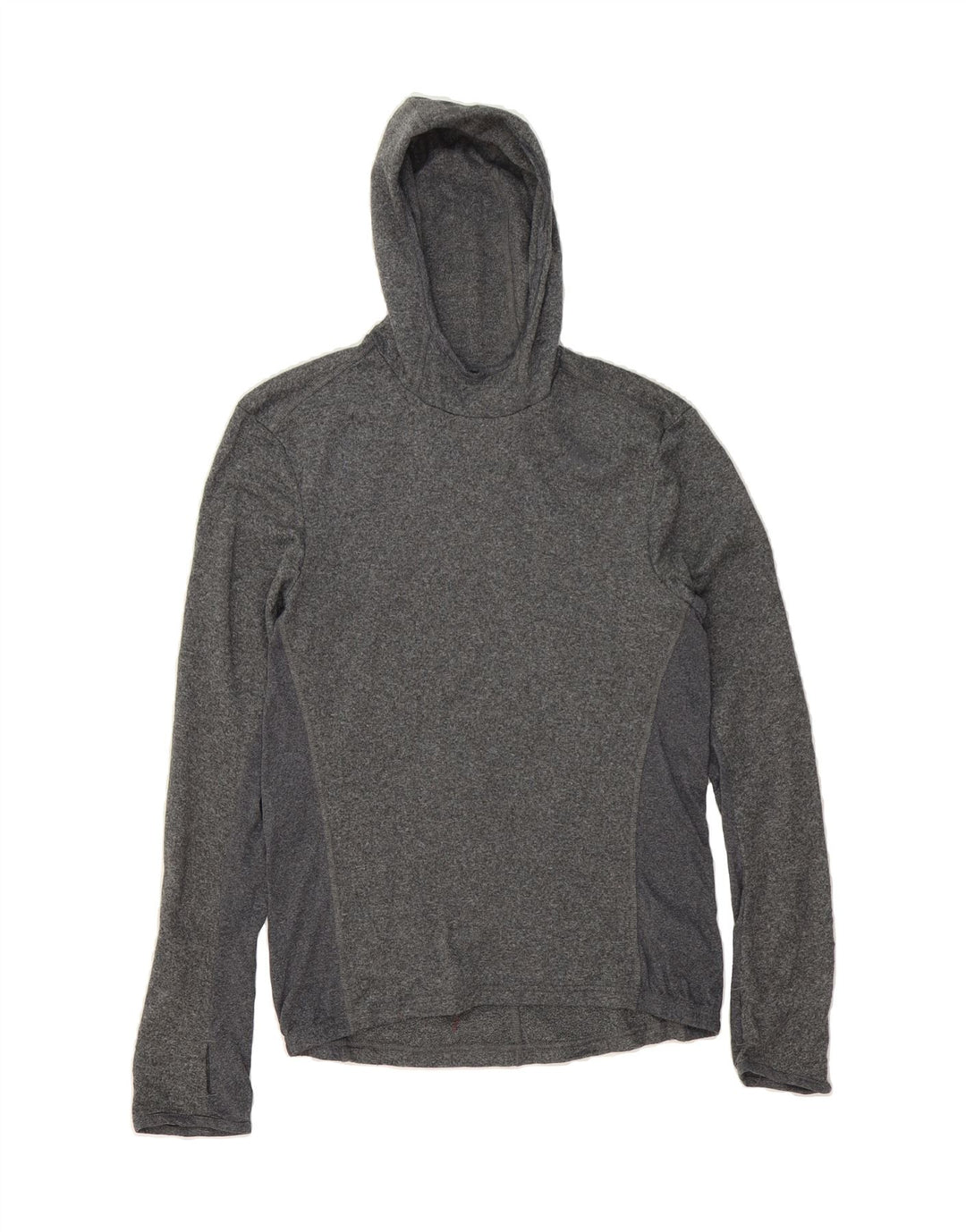 ADIDAS Mens Climalite Hooded Top Long Sleeve Small Grey Polyester Vintage Adidas and Second-Hand Adidas from Messina Hembry 