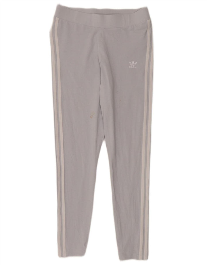 Женские леггинсы ADIDAS UK 16, большие синие, хлопок