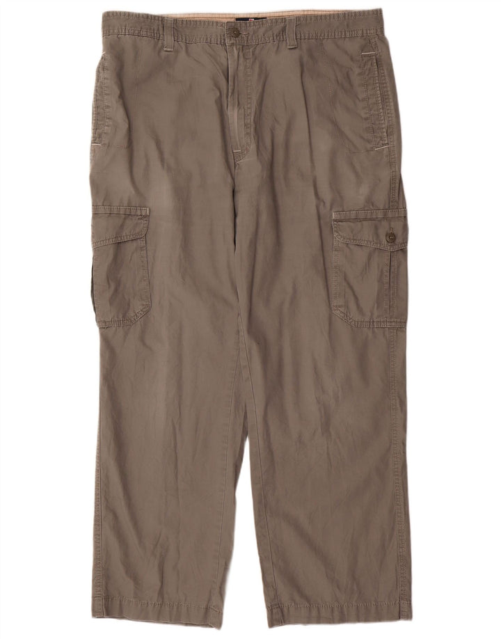 Мужские прямые брюки карго Marks & Spencer Blue Harbour W38 L31 серые