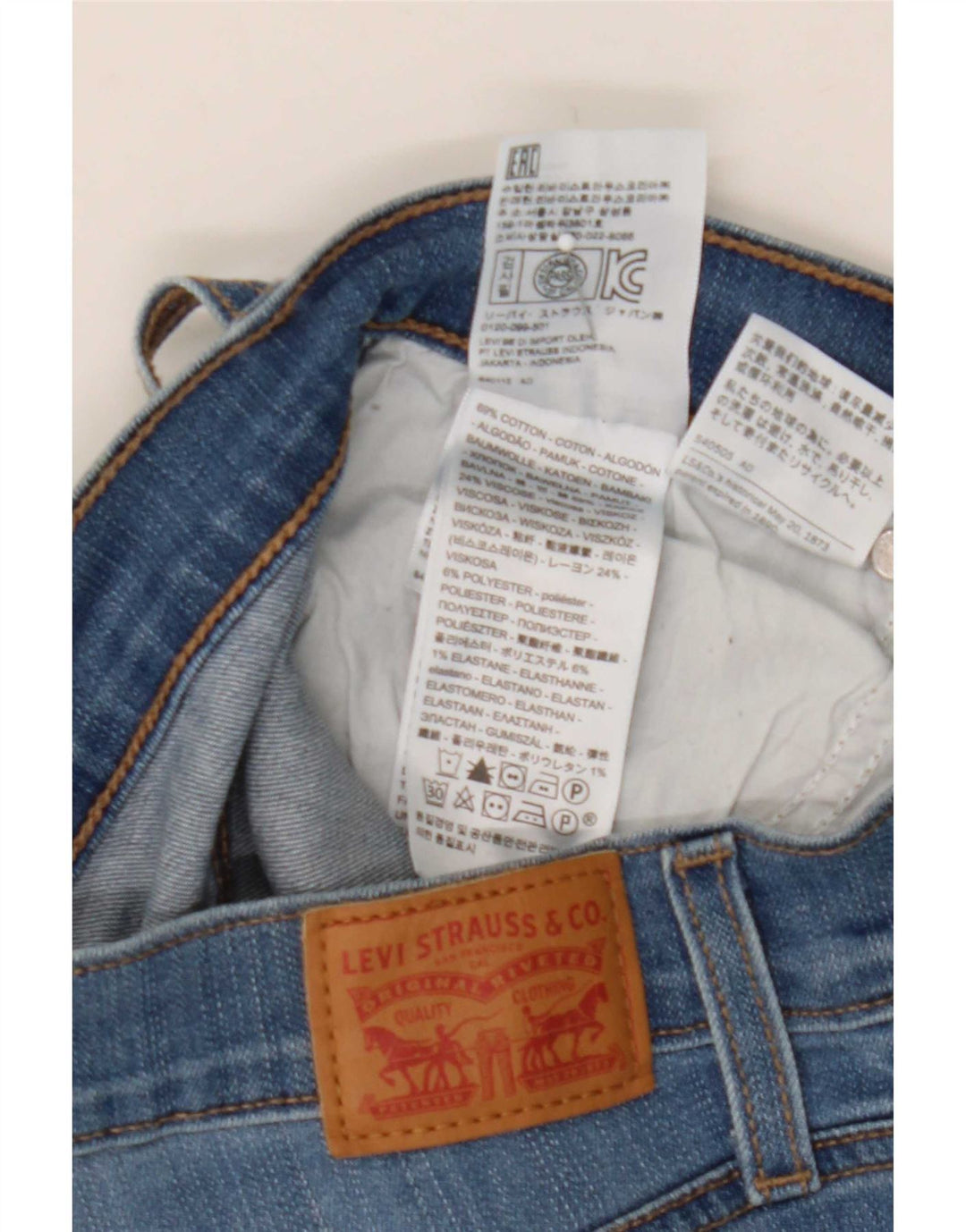 Женские джинсовые шорты Levi's W26, маленькие синие, хлопок