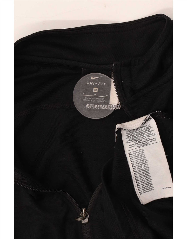Мужская спортивная куртка Nike Dri Fit, средний черный полиэстер с цветными блоками