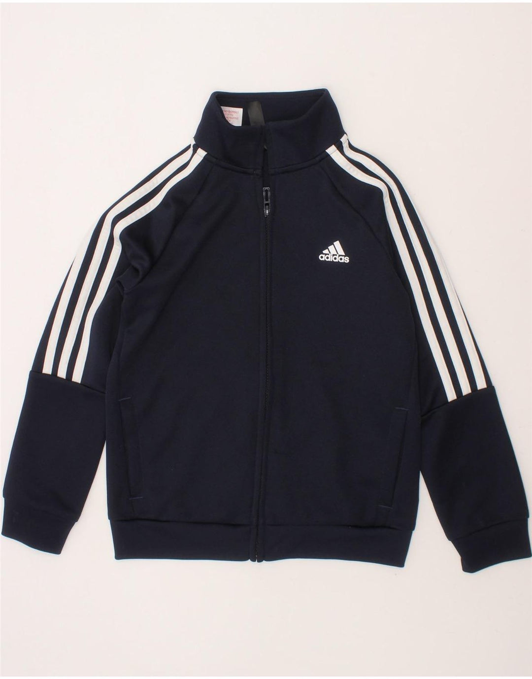 ADIDAS Boys Aeroready Tracksuit Top Jacket 7-8 Years Navy Blue Polyester Vintage Adidas and Second-Hand Adidas from Messina Hembry 