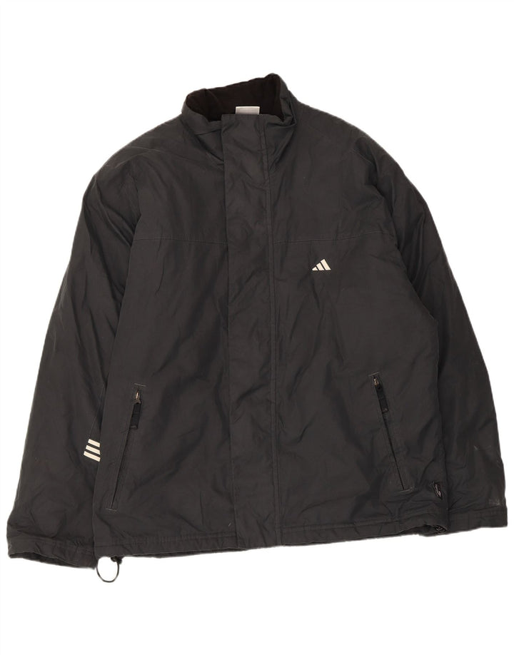 Мужская рубашка поло Adidas UK 38 Medium Grey Полиамид
