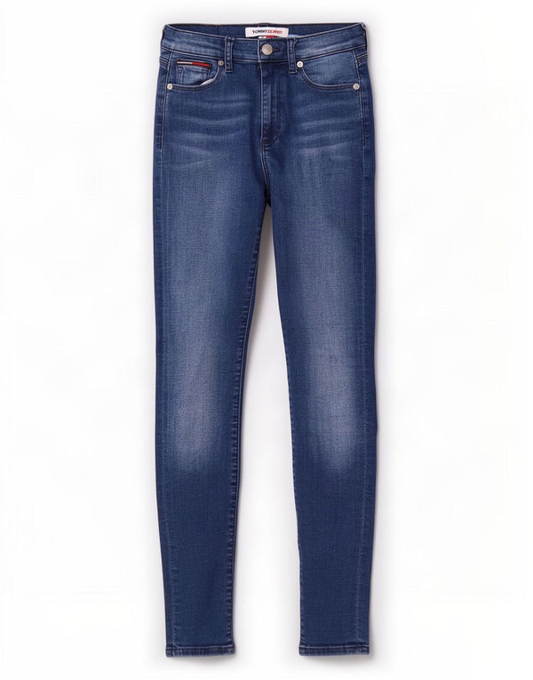 Женские джинсы скинни Tommy Hilfiger W24 L30, синий хлопок