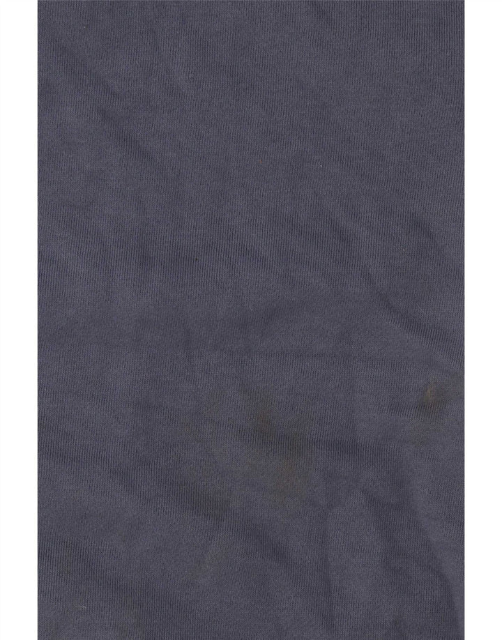 Crew Clothing Мужской свитер-джемпер из хлопка среднего синего цвета