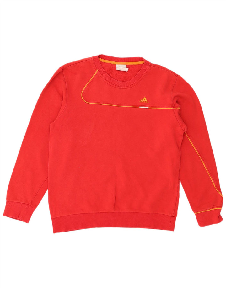 Мужской свитер Adidas, маленький красный хлопковый джемпер