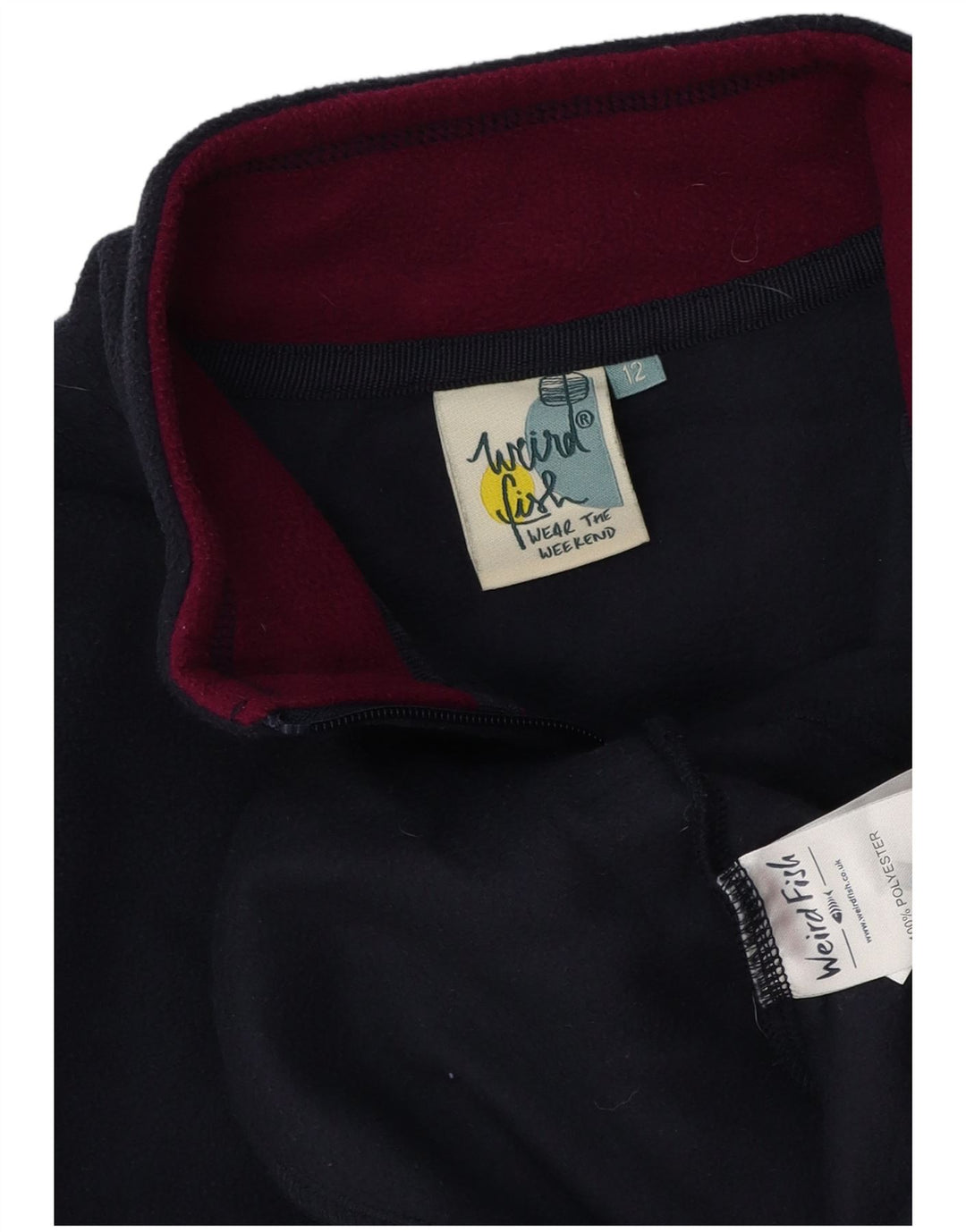 Женская флисовая куртка Weird Fish UK 12, средний темно-синий полиэстер