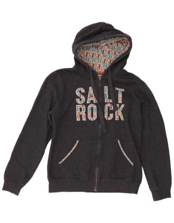 Женский джемпер с капюшоном Saltrock UK 12, средний серый хлопок