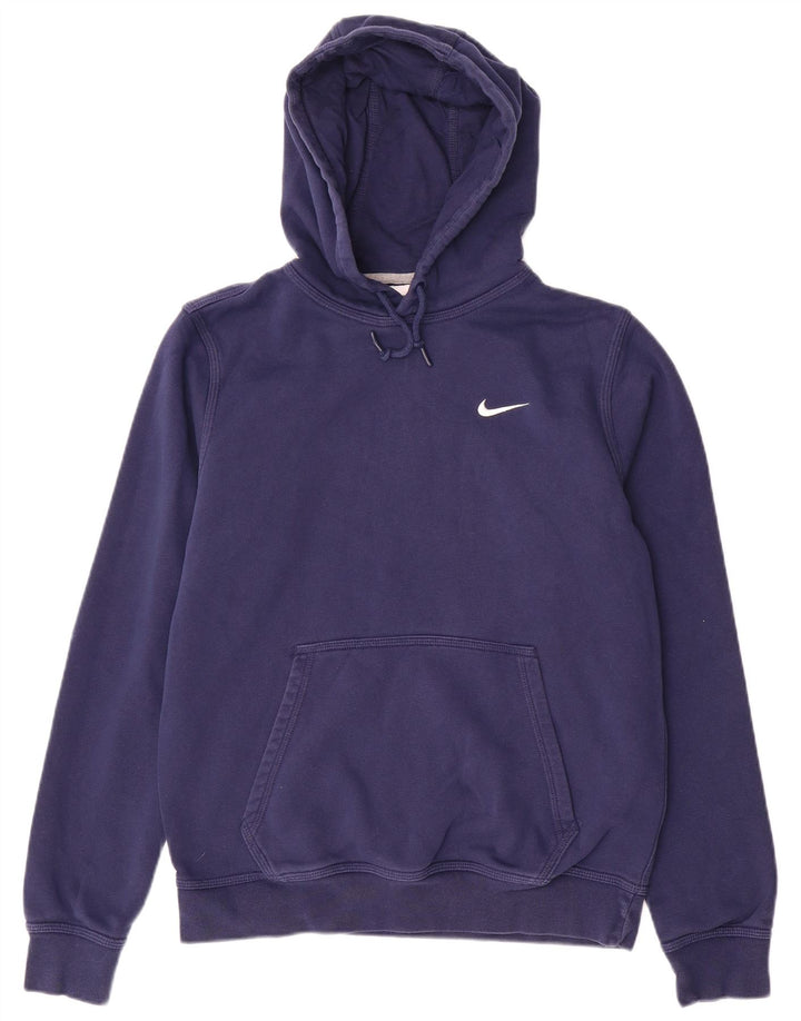 Мужской джемпер с капюшоном NIKE, средний темно-синий, хлопок