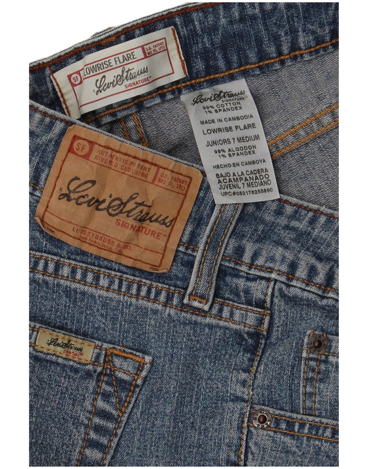 Расклешенные джинсы LEVI'S для девочек 6–7 лет W30 L31, синий хлопок