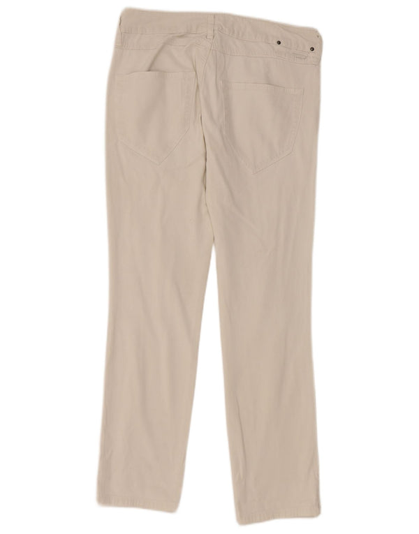 DIESEL Womens Slim Casual Trousers W28 L27 White Cotton