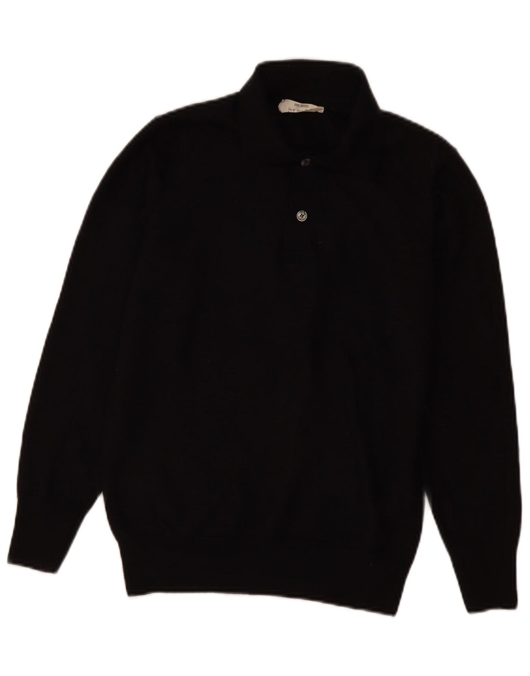 Женский джемпер с воротником поло Zara UK 12, средний черный, шерсть