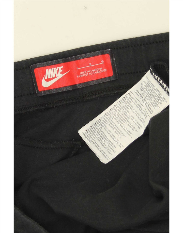 Мужские спортивные брюки Nike, большие черные хлопковые брюки для бега