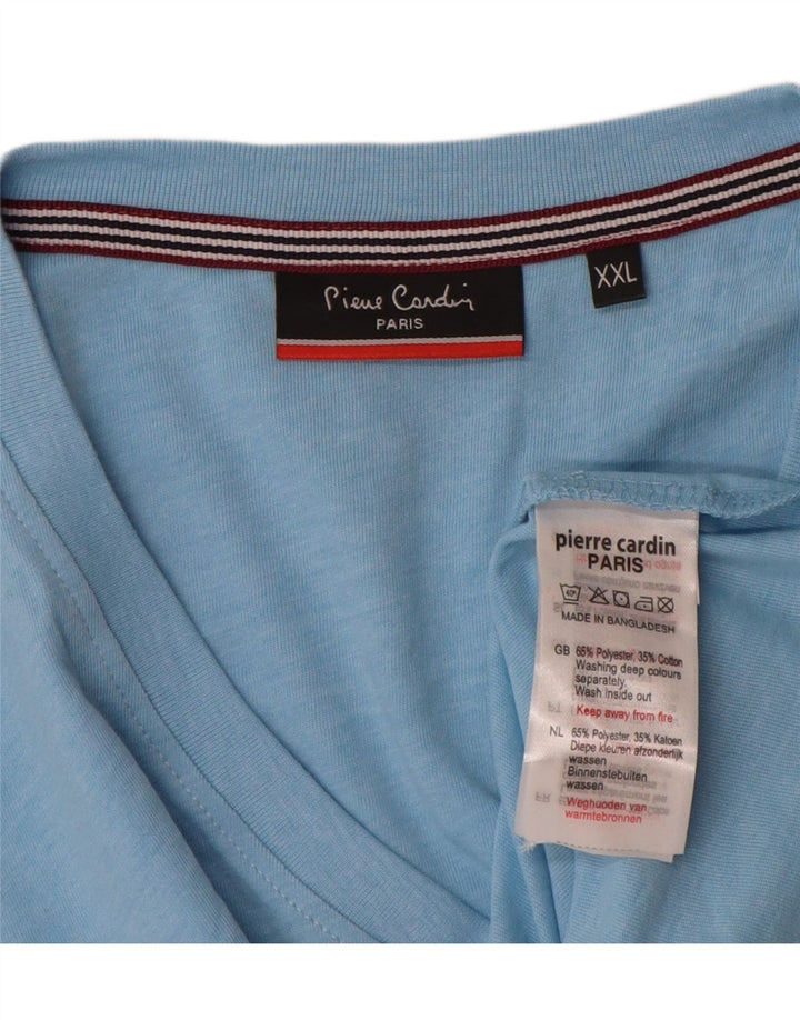 Мужская футболка Pierre Cardin Top 2XL синяя из полиэстера