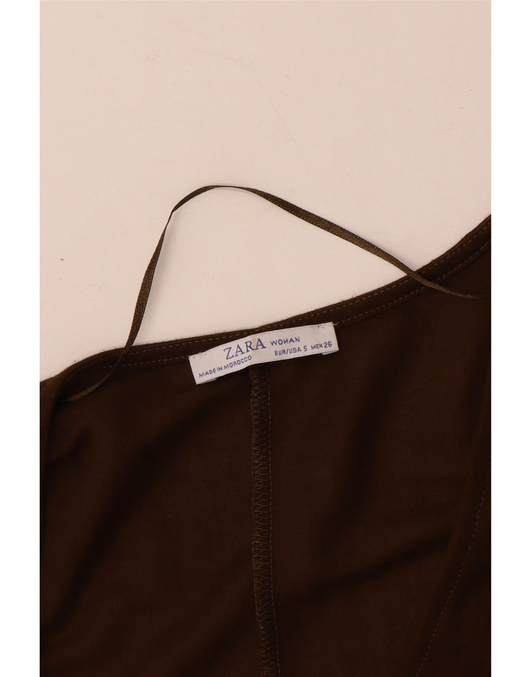 Женский комбинезон с длинными рукавами ZARA UK 10, маленький размер, коричневый, вискоза