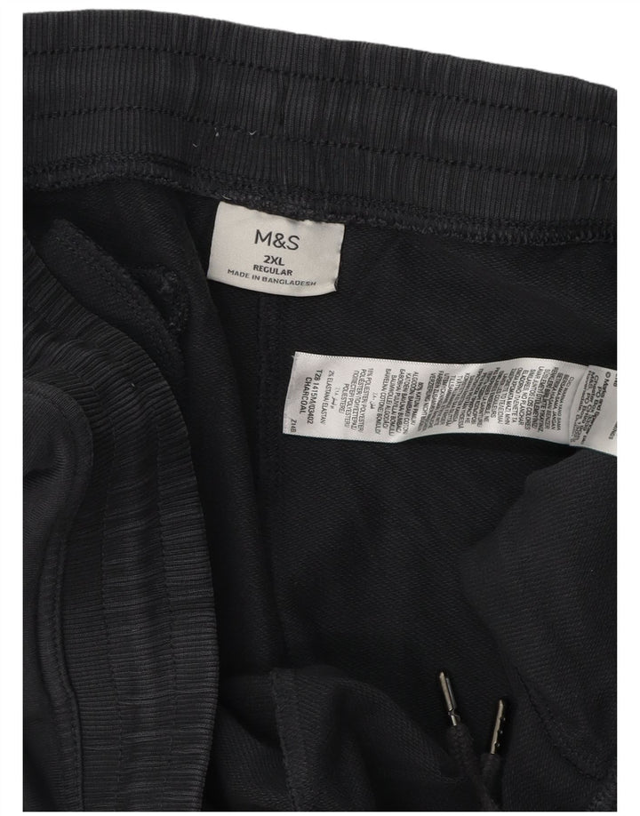 Мужские спортивные брюки стандартного размера Marks & Spencer 2XL, серый хлопок