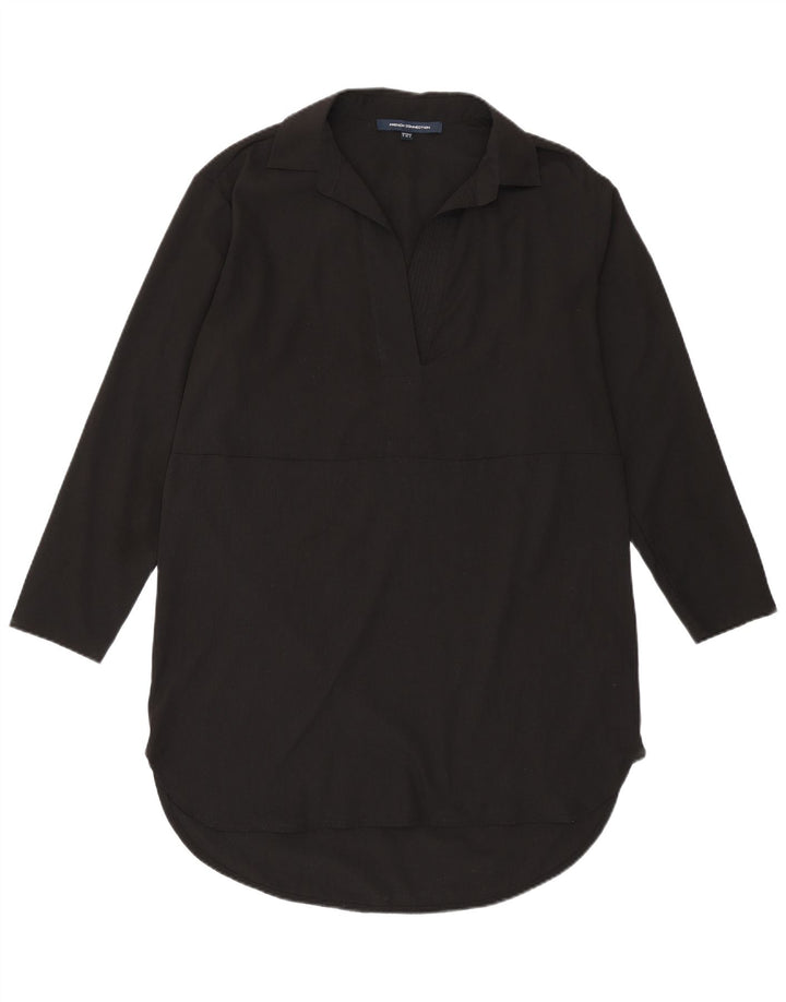 Женская удлиненная рубашка-пуловер FRENCH CONNECTION UK 8, маленькая черная