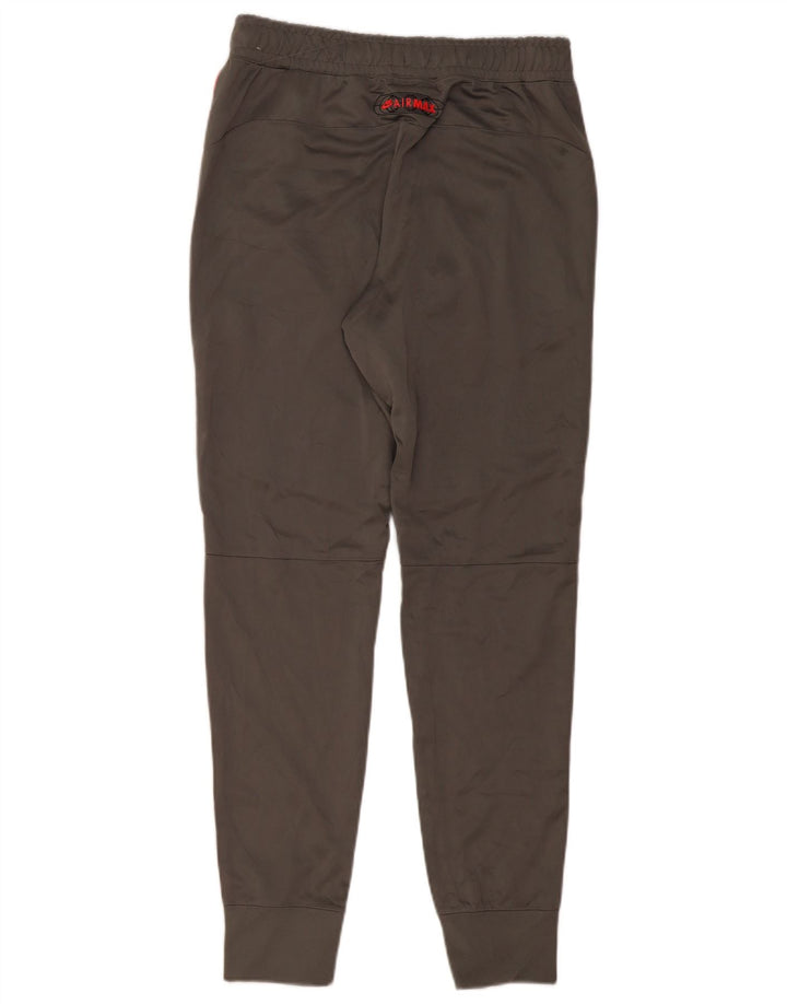 Мужские спортивные брюки NIKE джоггеры среднего серого цвета из полиэстера с цветными блоками