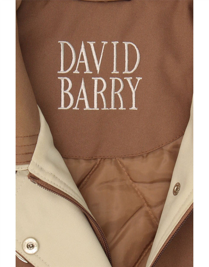 DAVID BARRY Womens Windbreaker Jacket UK 16 Large Beige Polyester Vintage David Barry and Second-Hand David Barry from Messina Hembry 
