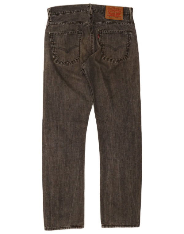 Мужские прямые джинсы Levi's 513 W30 L30 серые, хлопок