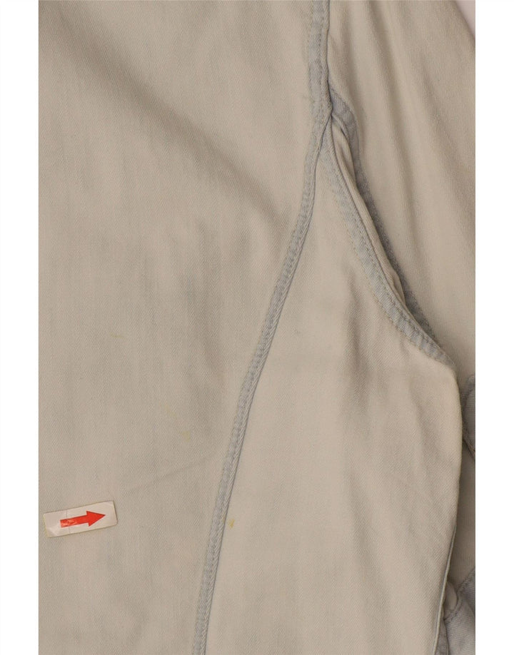 Женская джинсовая рубашка с коротким рукавом Levi's UK 16, большая синяя