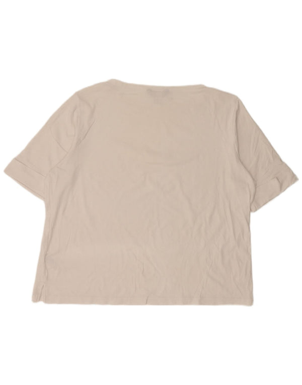 Женская футболка Ralph Lauren Top UK 22 3XL Белый хлопок