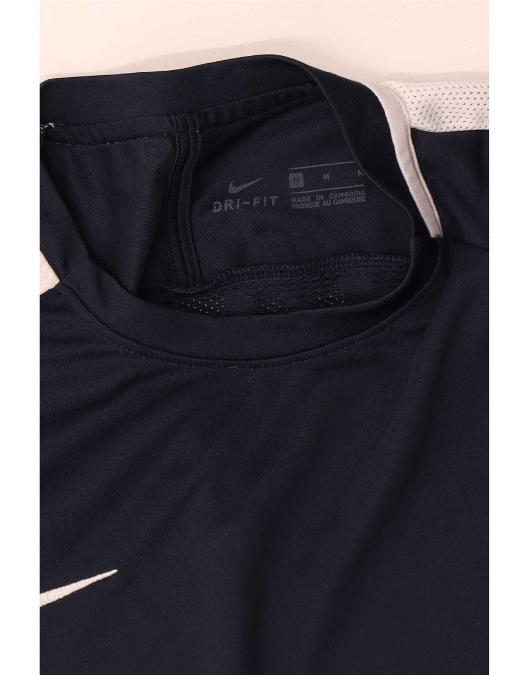 Мужская футболка Nike Dri Fit, маленький темно-синий цветной блок