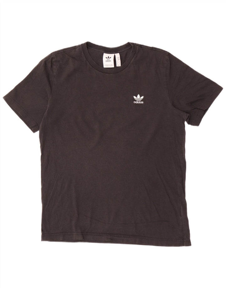 ADIDAS Мужская футболка из хлопка среднего размера, черная