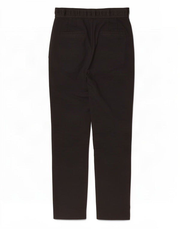 Женские прямые брюки чинос Zara, маленькие, черные, хлопковые, W27 L27