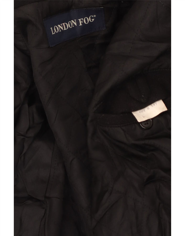 Мужское пальто большого размера LONDON FOG UK 40, большое черное