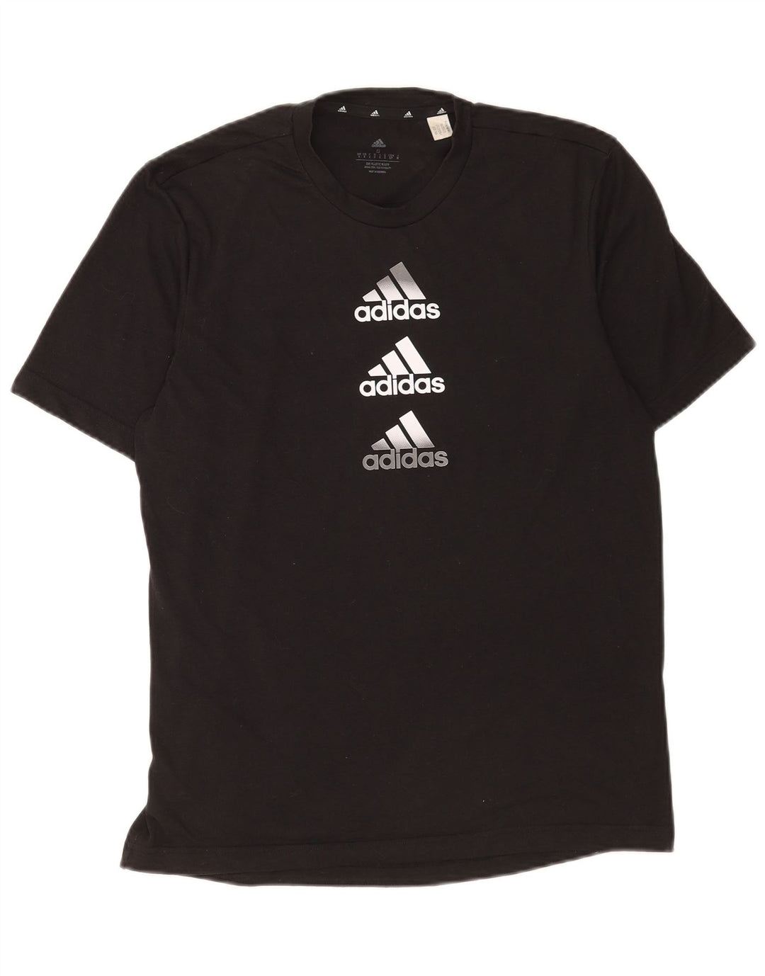 Мужская футболка Adidas Aeroready с рисунком, маленький черный полиэстер