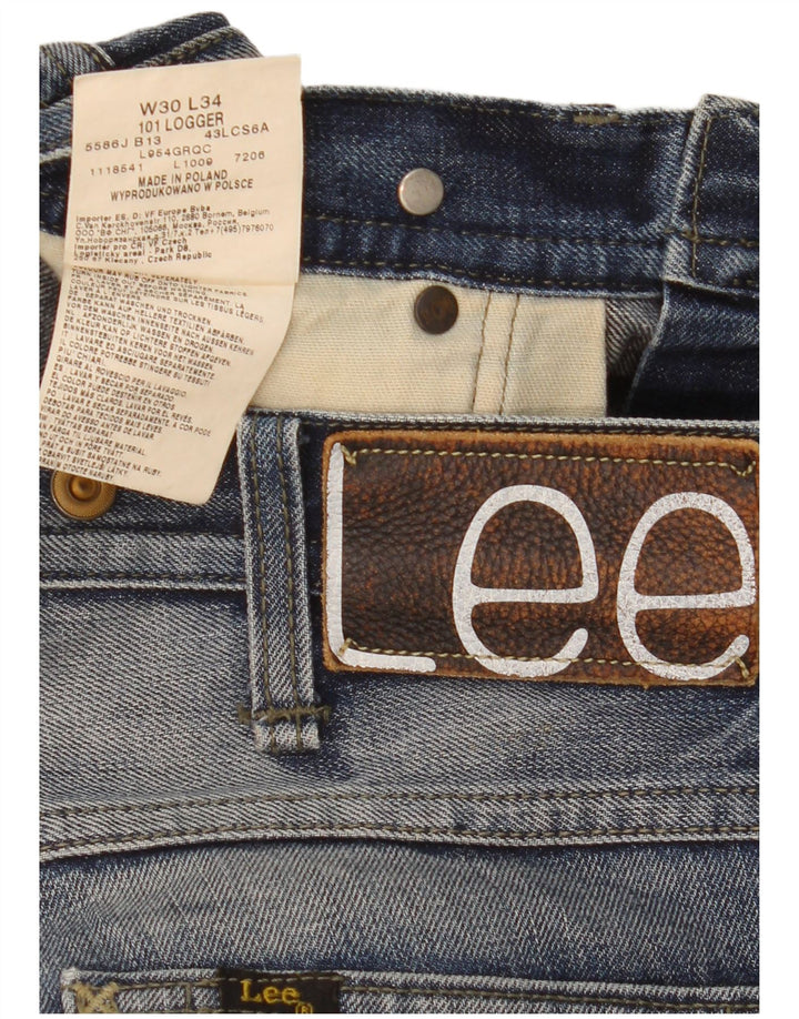 Мужские прямые джинсы Lee 101 Logger W30 L34, синий хлопок