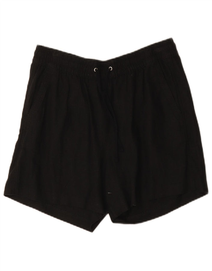 Женские шорты чинос Marks & Spencer UK 12 Medium W30, черные льняные