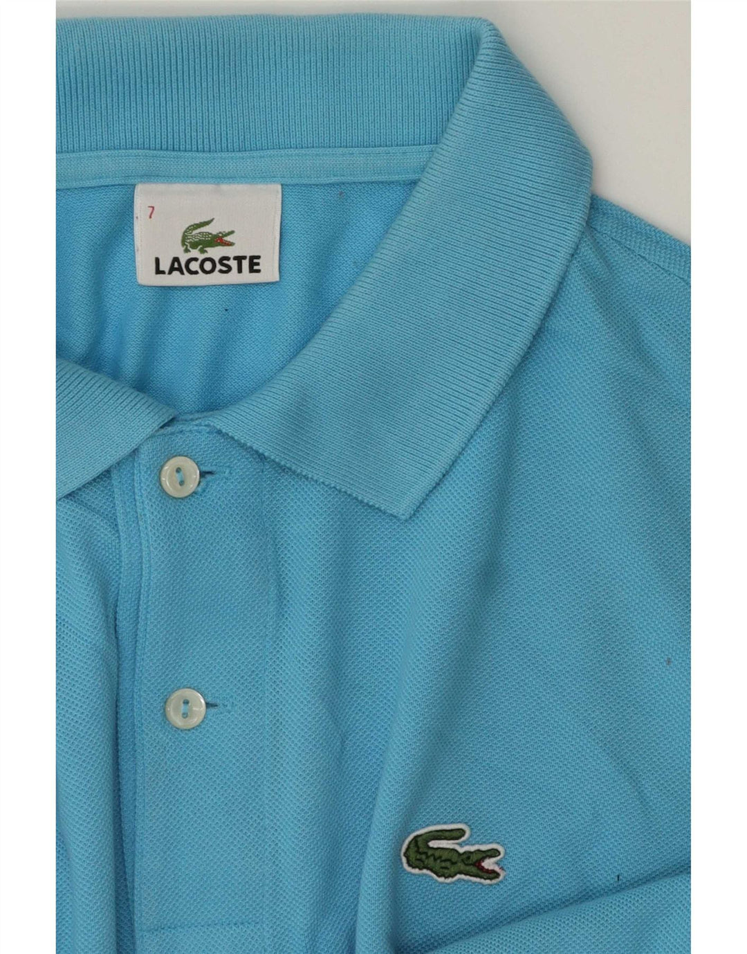 Мужская рубашка-поло Lacoste, размер 7 2XL, синяя